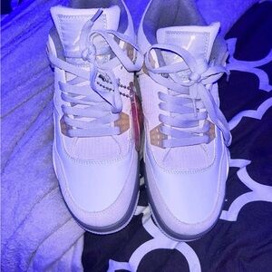 White and Gray Sneakers